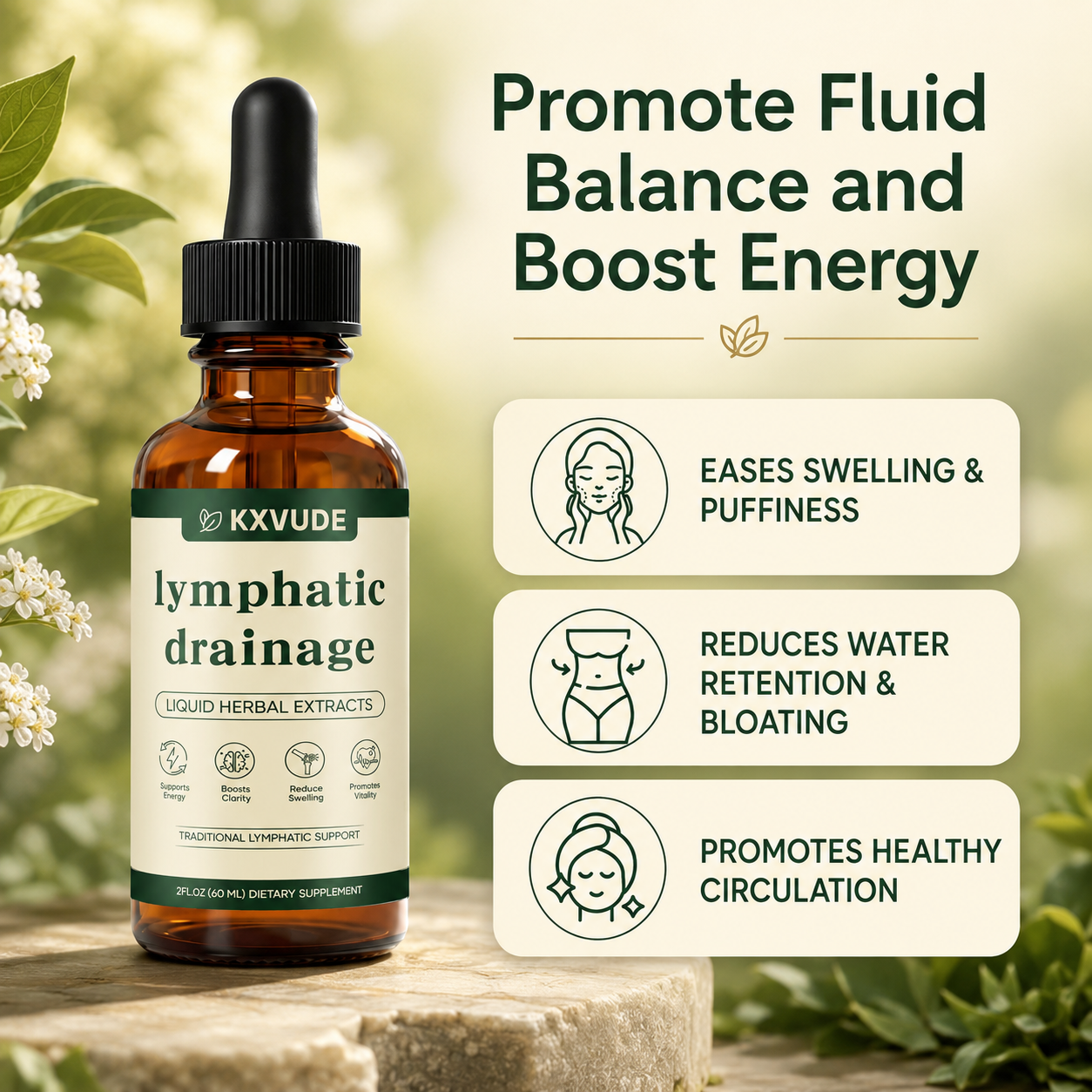 KXVUDE® Lymphatic Drainage Drops
