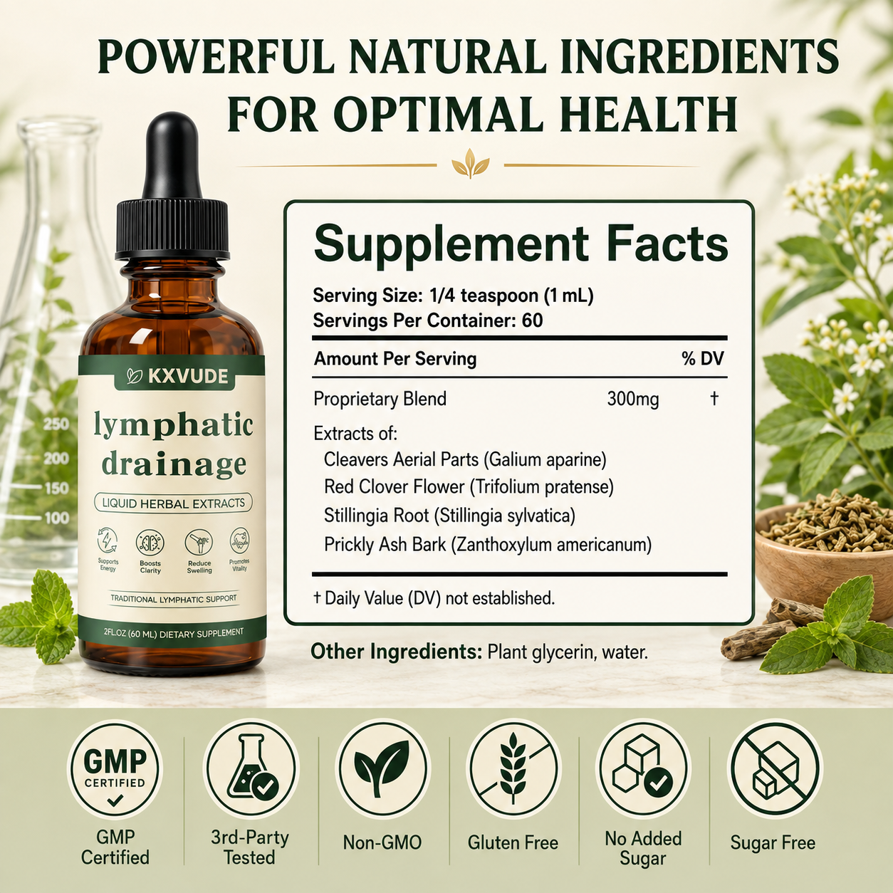 KXVUDE® Lymphatic Drainage Drops