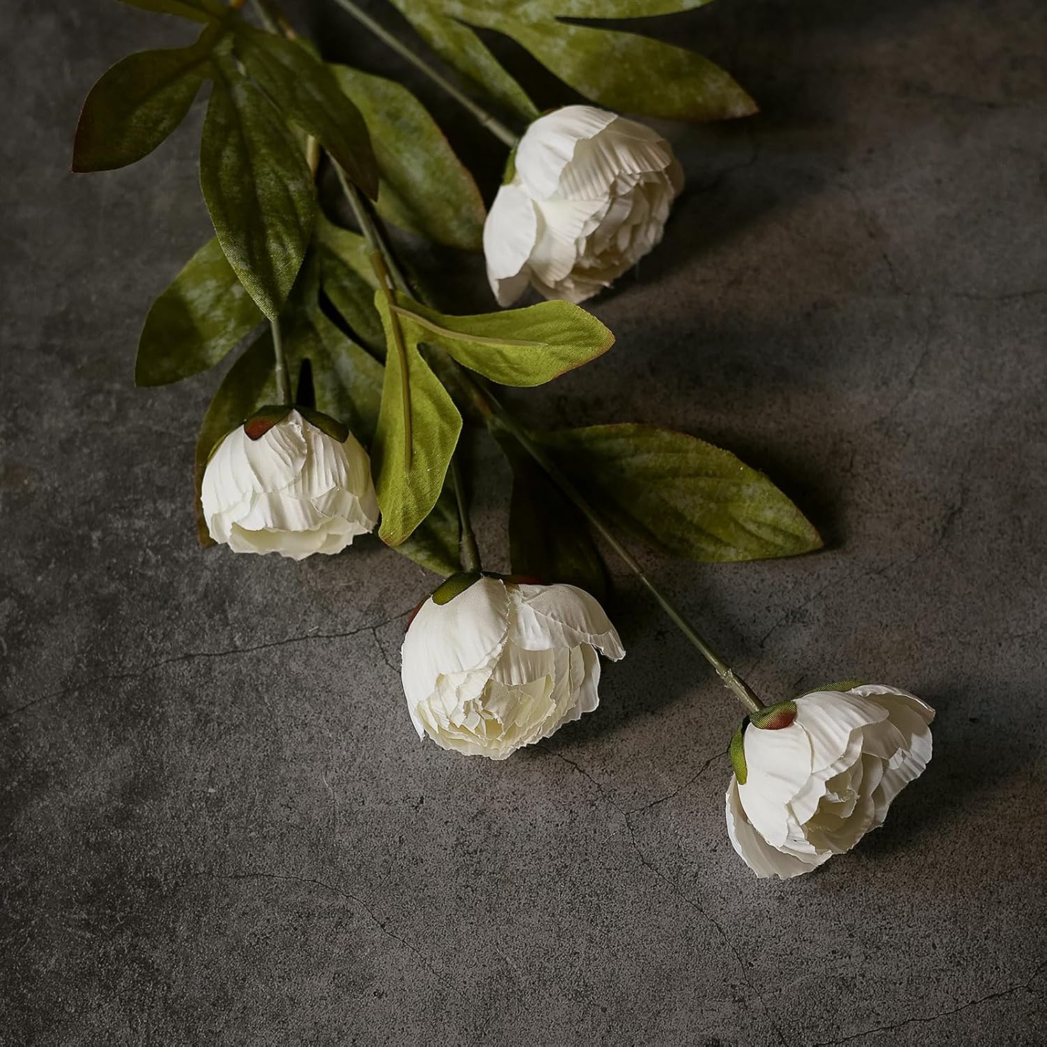 Faux Silk Peony Artificial Flowers for Vase -27"