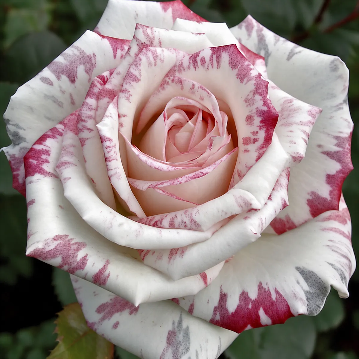 🌹 Semena červeno-bílých dvoubarevných růží – vzácné dvoubarevné zahradní květy