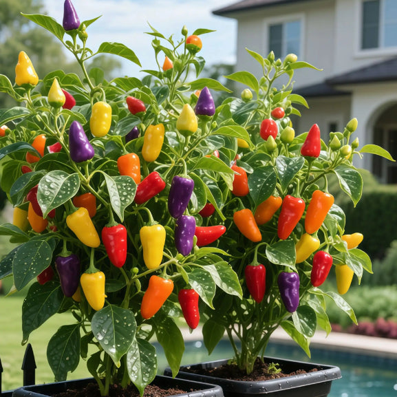 🌶️Био семена от цветни люти чушки без ГМО