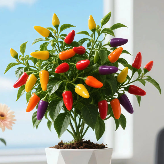 🌶️Био семена от цветни люти чушки без ГМО