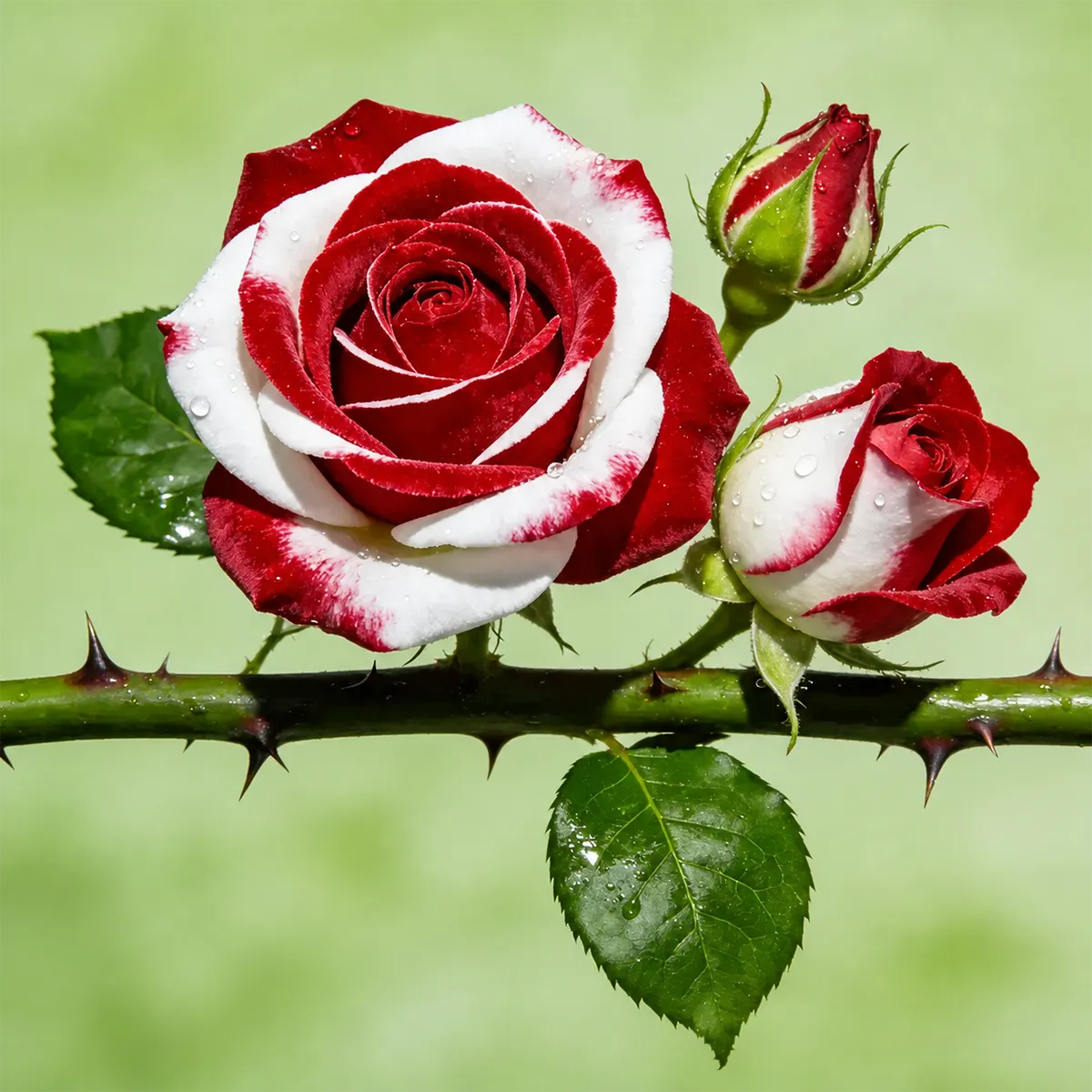 🌹 Semena červeno-bílých dvoubarevných růží – vzácné dvoubarevné zahradní květy