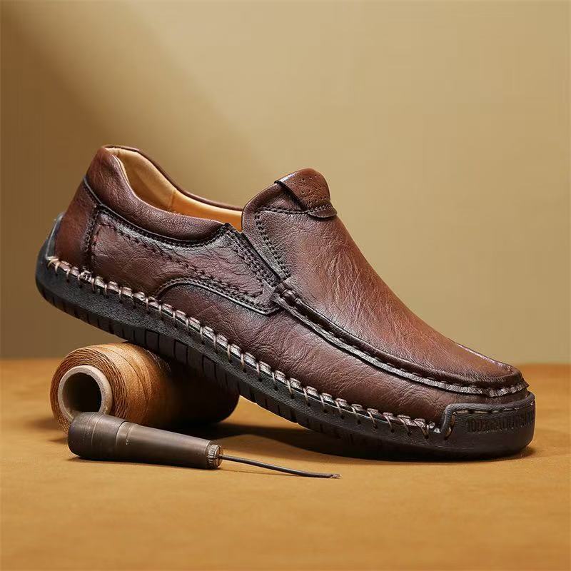 ⏰Promotion - 50% OFF🔥VECTOSOLE®Men's Handcrafted Genuine Leather Orthopedic Loafers 