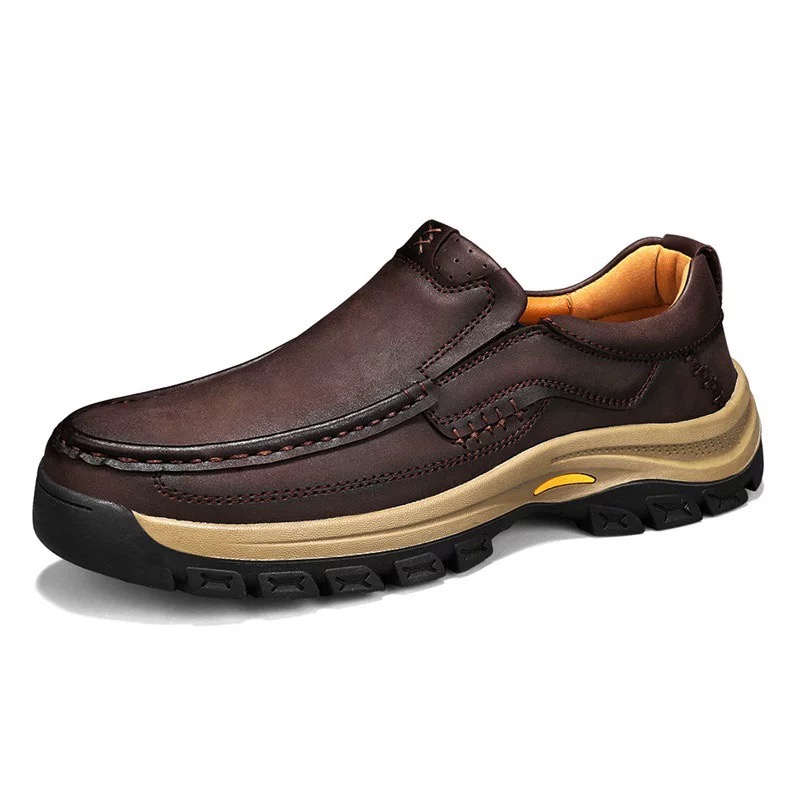 VECTOSOLE Men’s Handcrafted Cowhide Orthopedic Outdoor Loafers 