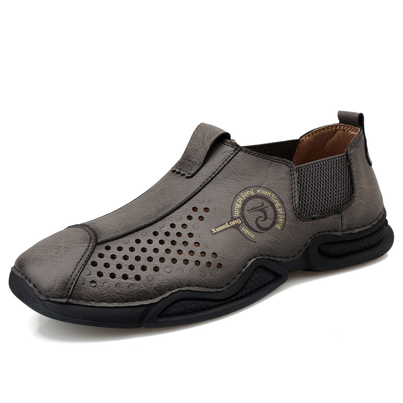 VECTOSOLE Men’s Handmade Cowhide Breathable Loafers – Handcrafted with Arch Support