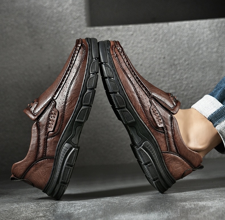 Men's Handmade Cowhide Orthopedic Loafers by VECTOSOLE 