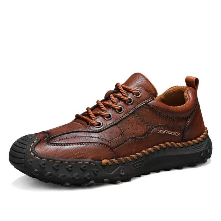Men’s Wide Fit Leather Loafers – Handmade Comfort, Breathable & Durable