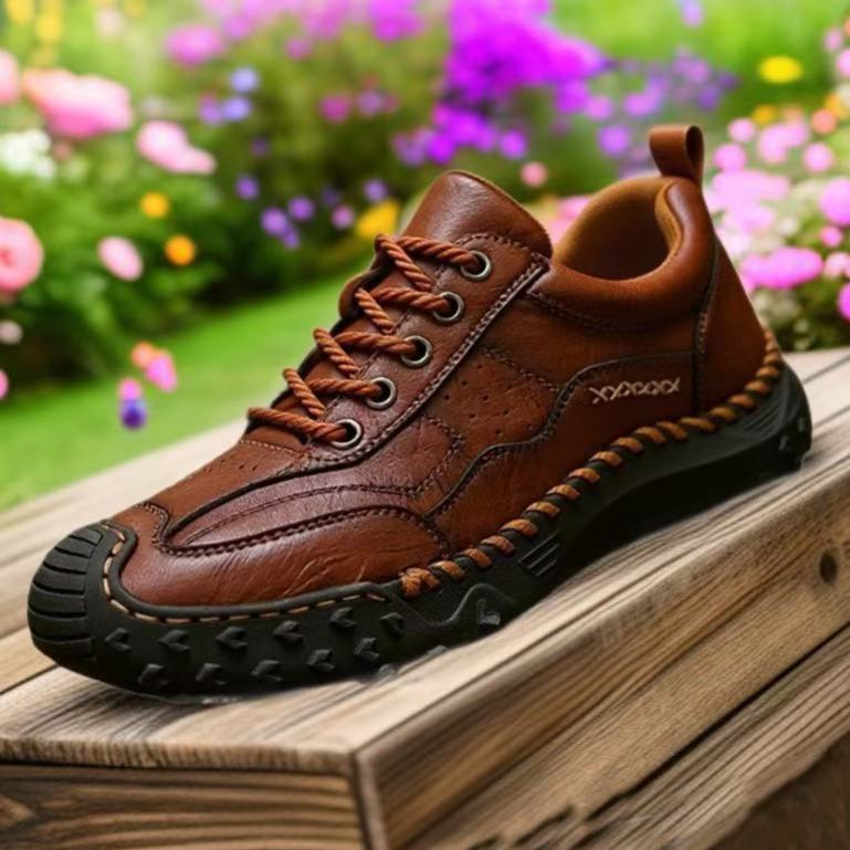 Men’s Wide Fit Leather Loafers – Handmade Comfort, Breathable & Durable
