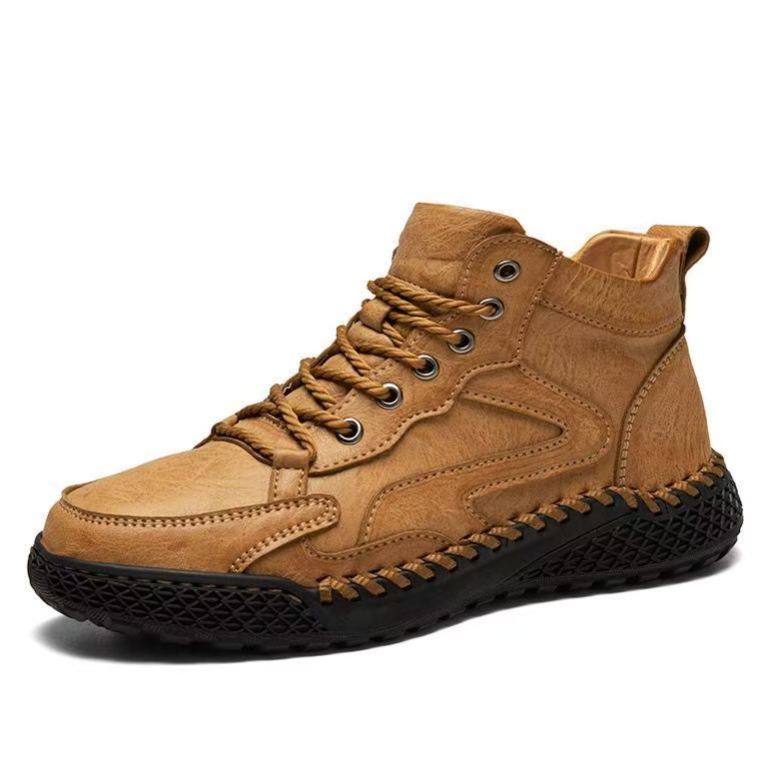 Handmade Men’s Leather Comfort Shoes – All-Day Support & Easy Slip-On