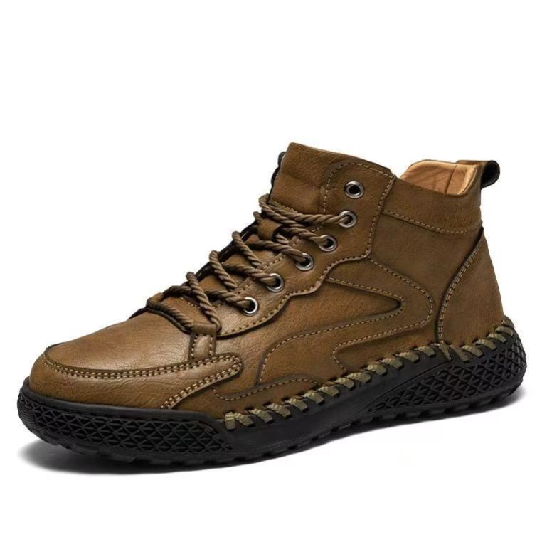 Handmade Men’s Leather Comfort Shoes – All-Day Support & Easy Slip-On