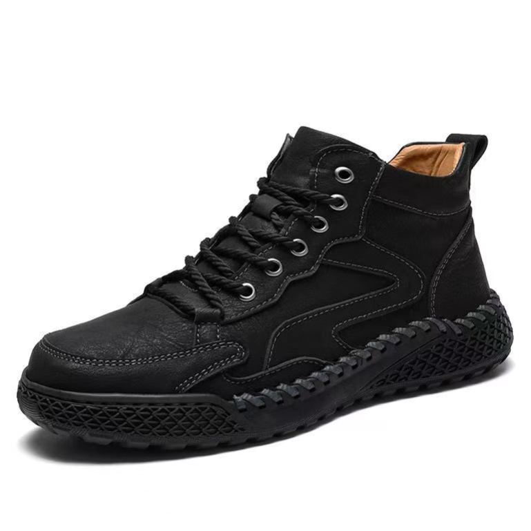 Handmade Men’s Leather Comfort Shoes – All-Day Support & Easy Slip-On