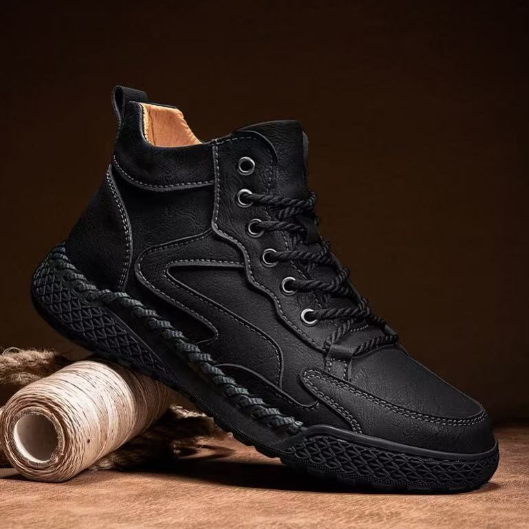 Handmade Men’s Leather Comfort Shoes – All-Day Support & Easy Slip-On