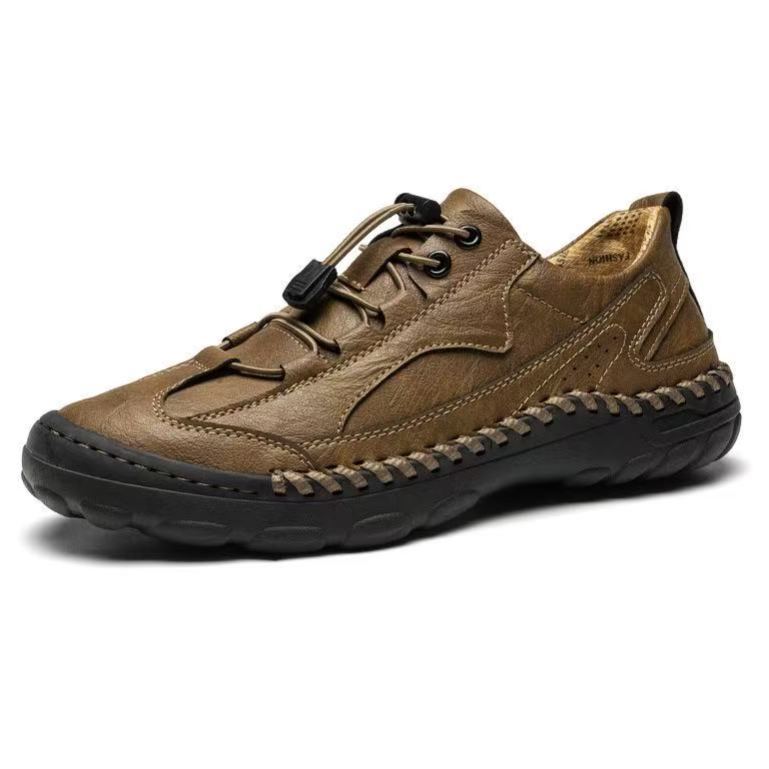 Premium Men’s Comfort Slip-Ons – Handmade Leather with Wide Toe Fit