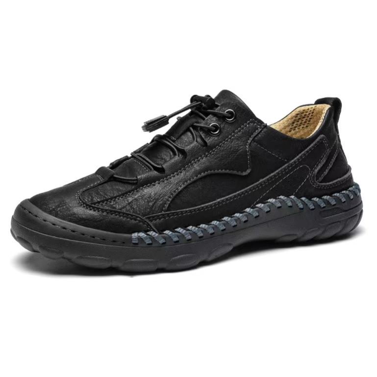 Premium Men’s Comfort Slip-Ons – Handmade Leather with Wide Toe Fit
