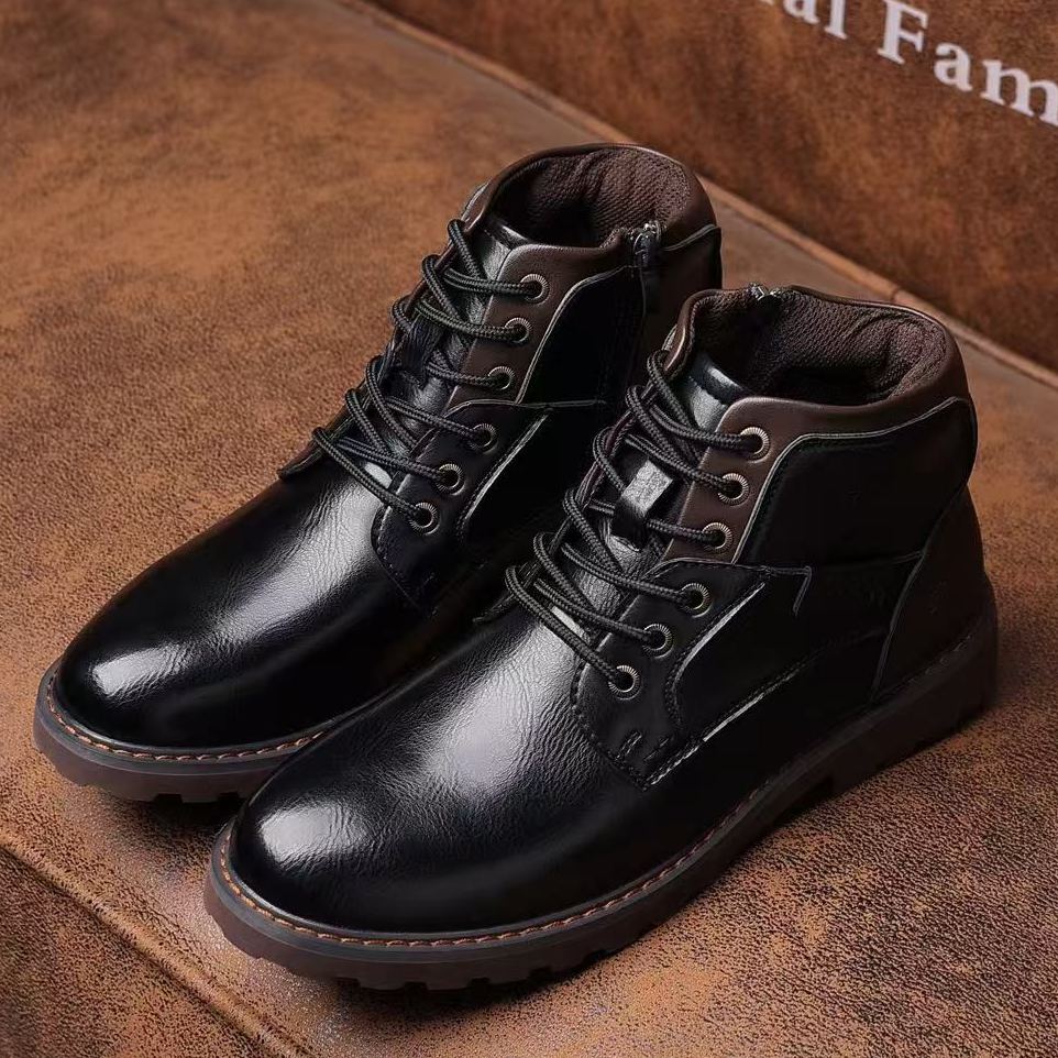 Handmade Orthopedic Men’s Shoes – Leather Upper, Arch & Heel Support