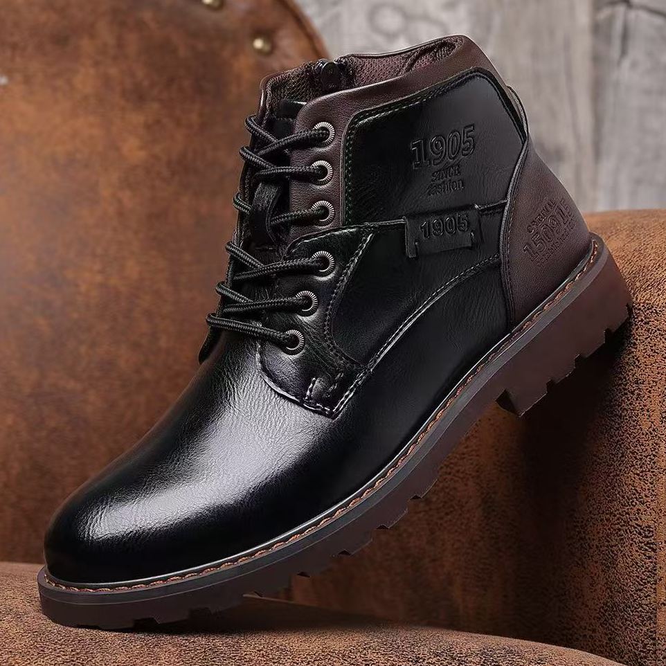 Handmade Orthopedic Men’s Shoes – Leather Upper, Arch & Heel Support