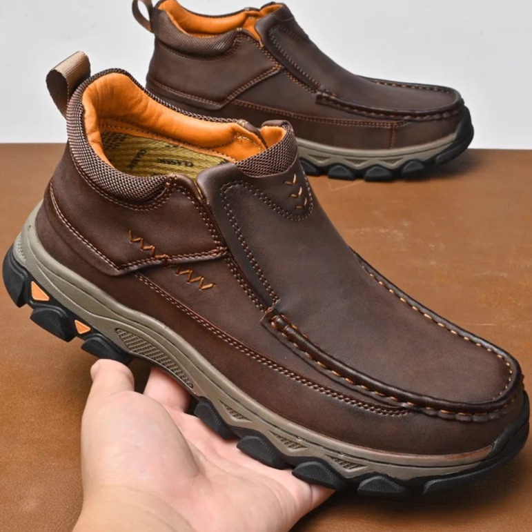 Handcrafted Leather Shoes – Orthopedic Arch Support & Wide Toe Box