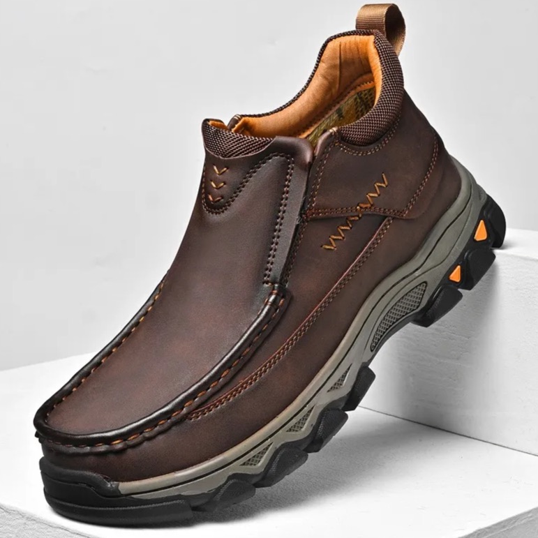 Handcrafted Leather Shoes – Orthopedic Arch Support & Wide Toe Box