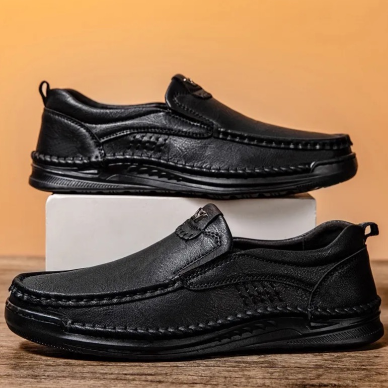Premium Handmade Leather Loafers – All-Day Comfort & Easy Slip-On