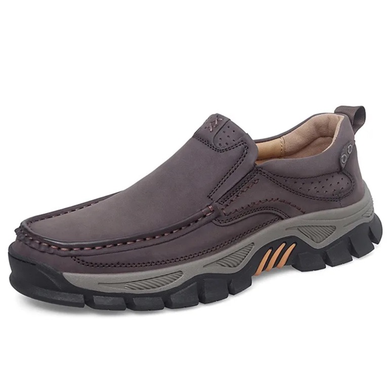 Artisan Leather Slip-Ons – Extra Wide Fit & Arch Pain Relief