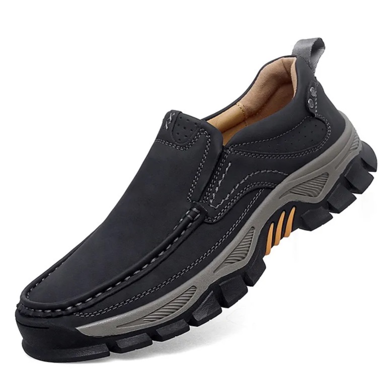 Artisan Leather Slip-Ons – Extra Wide Fit & Arch Pain Relief