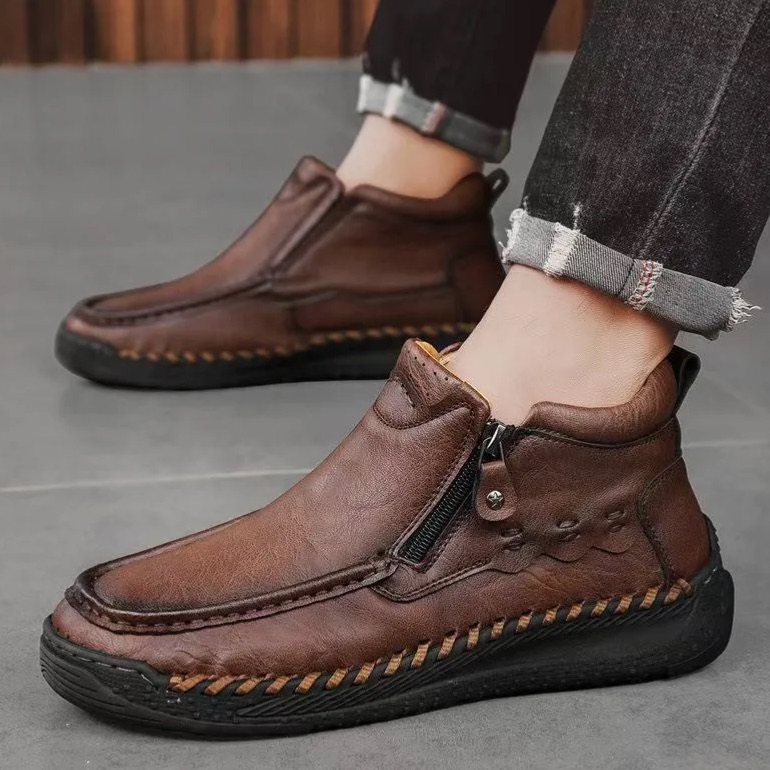 Everyday Comfort Shoes – Handmade Leather with Anti-Slip Sole