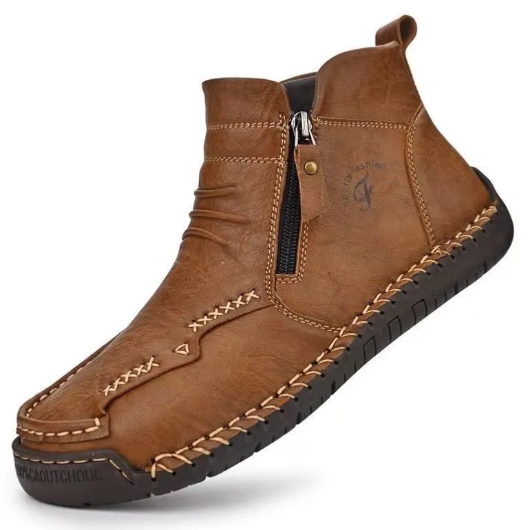 Handcrafted Leather Ankle Boots – Comfort Fit & All-Day Support