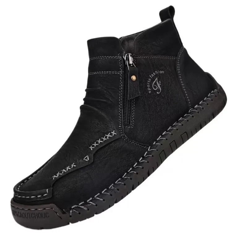 Handcrafted Leather Ankle Boots – Comfort Fit & All-Day Support