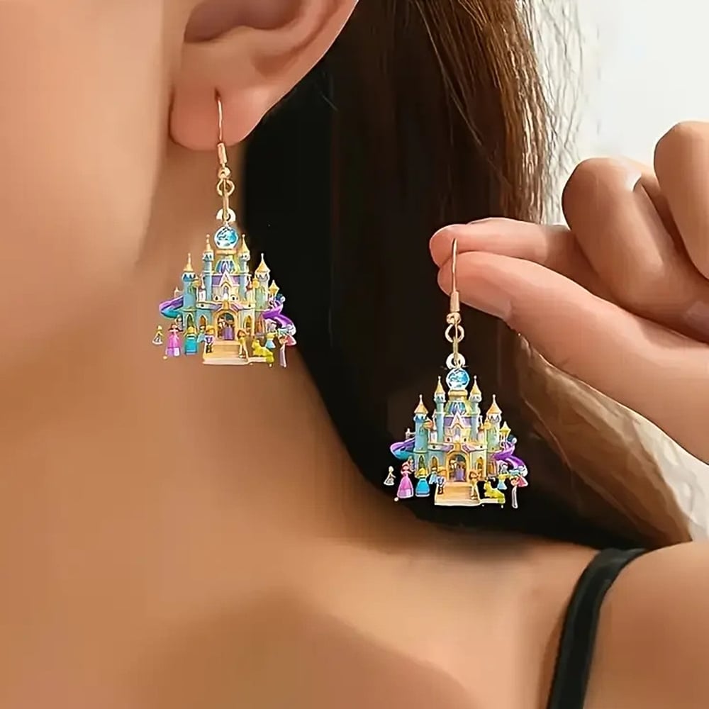 🏰Elegant Castle Drop Earrings ✨