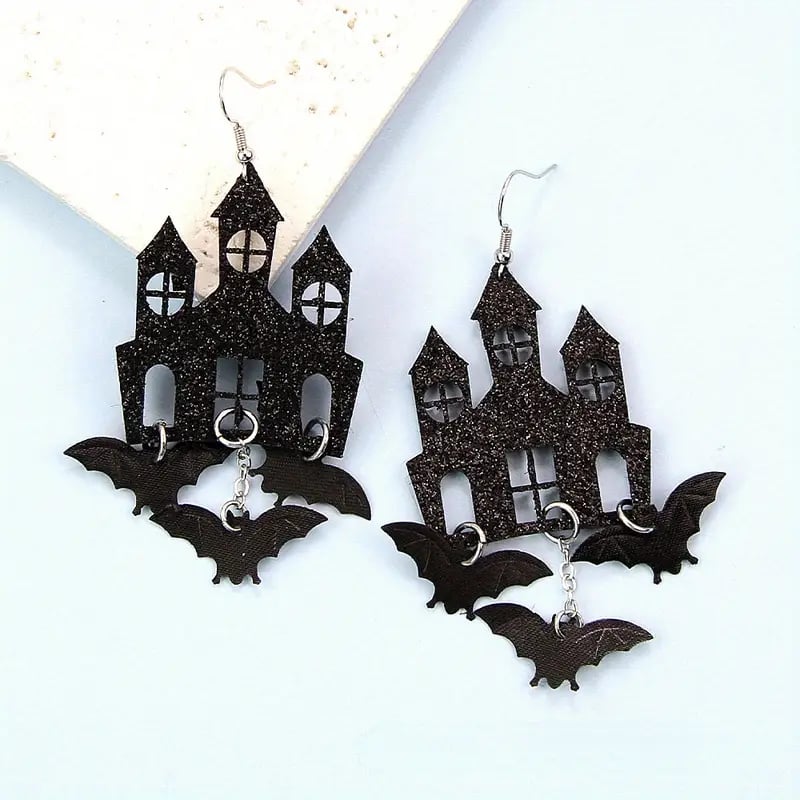 🏰Elegant Castle Drop Earrings ✨