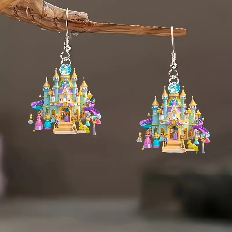 🏰Elegant Castle Drop Earrings ✨