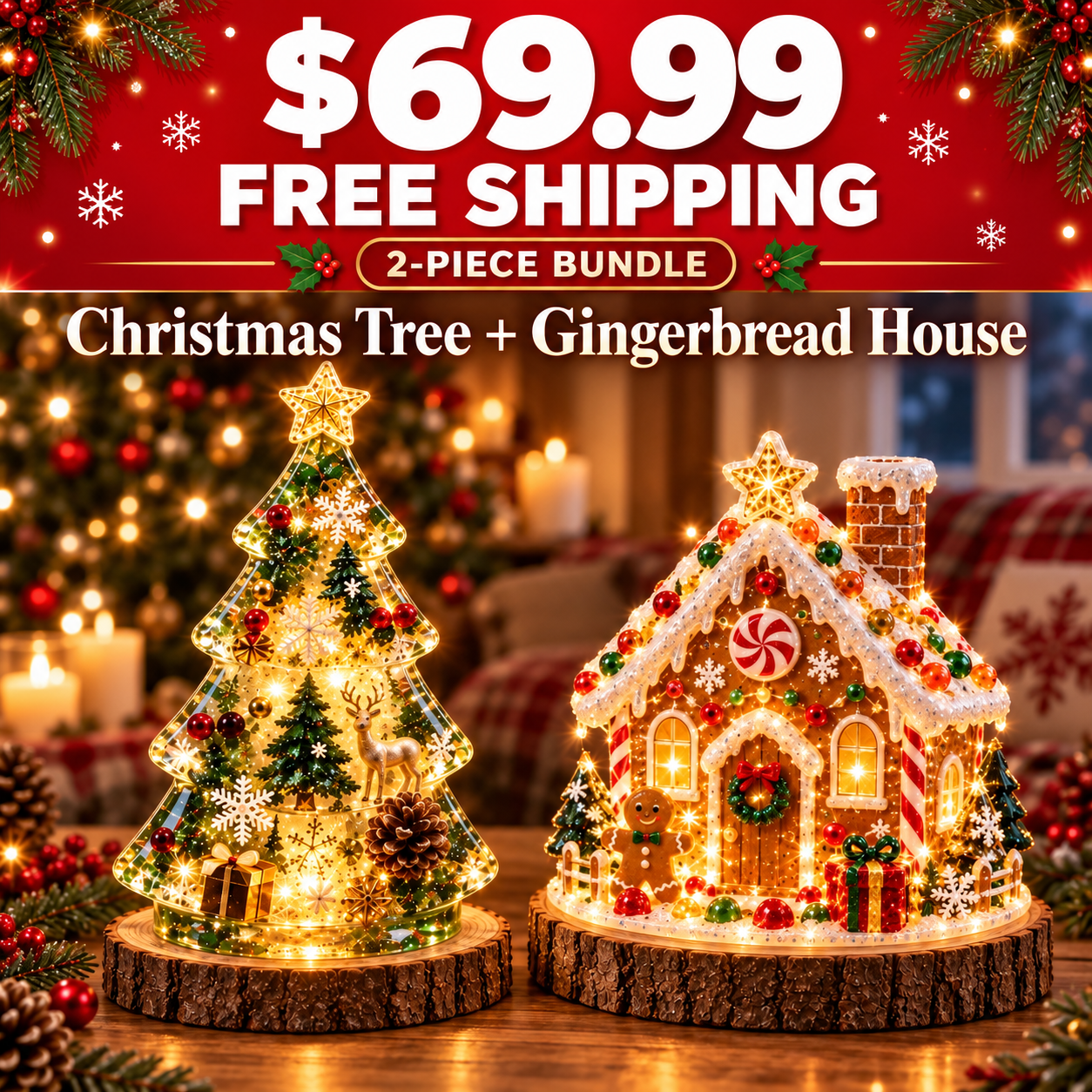 🎄 DIY Christmas Tree Night Light Kit — 💕 Step-by-Step Guide Included