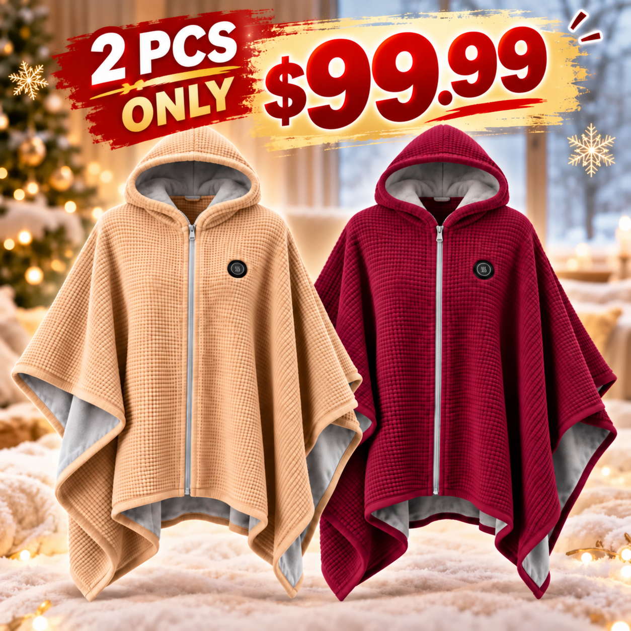 ✨Last Day 50% OFF🔥Wearable Heated Blanket Shawl | Portable USB-Powered Warmth for Home, Work & Outdoors