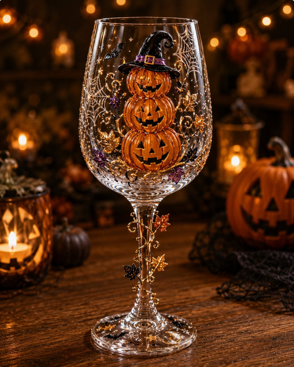 🔥🎁Halloween 3D Stemmed Wine Goblet✨