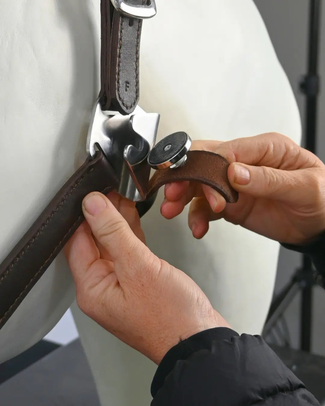  Fleece Noseband and Leather Breakaway