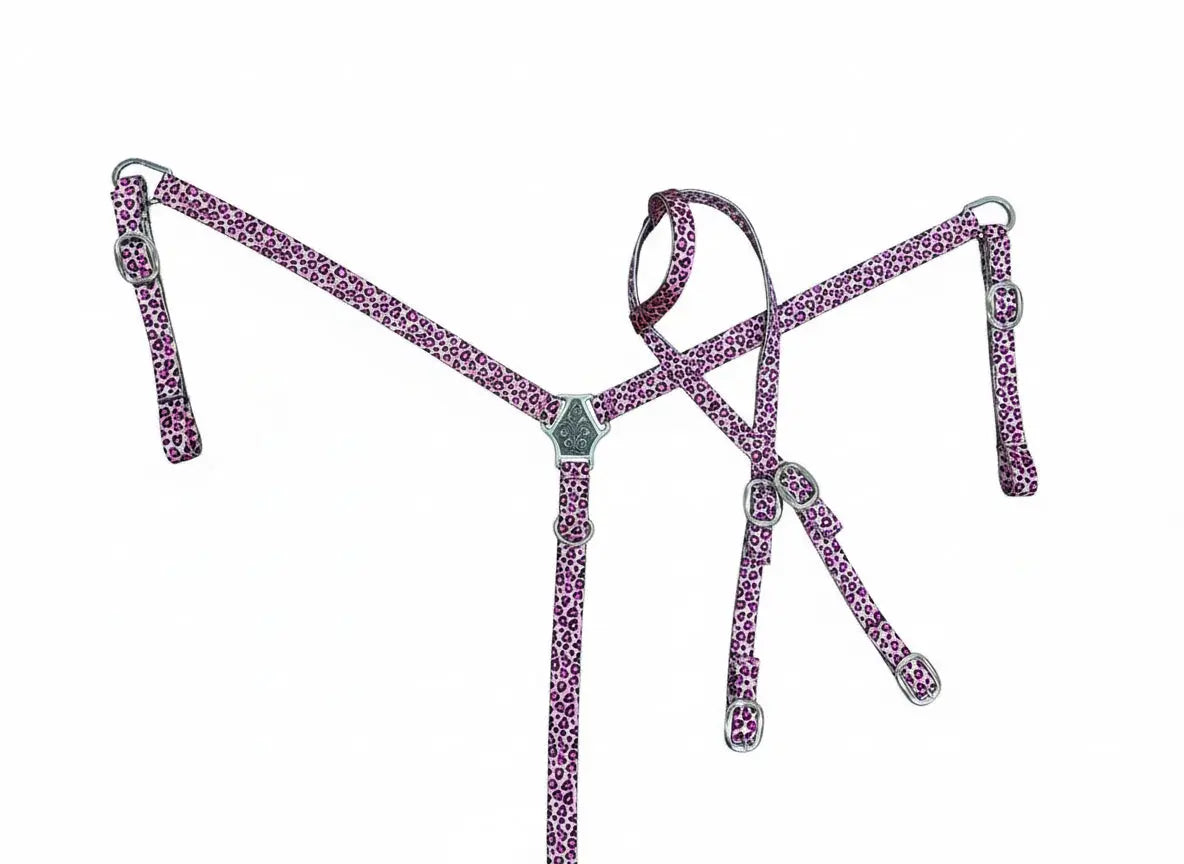 Nylon One Ear Headstall & Breast Collar Tack Set