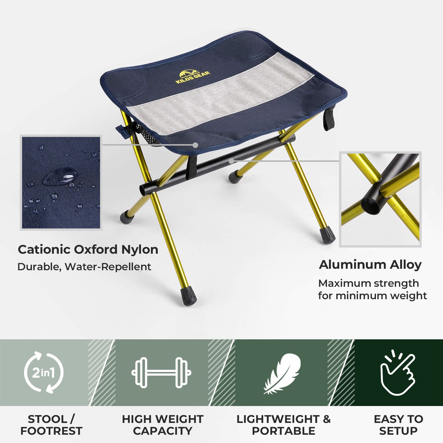 Dezhui™ 2-in-1 Stool & Footrest