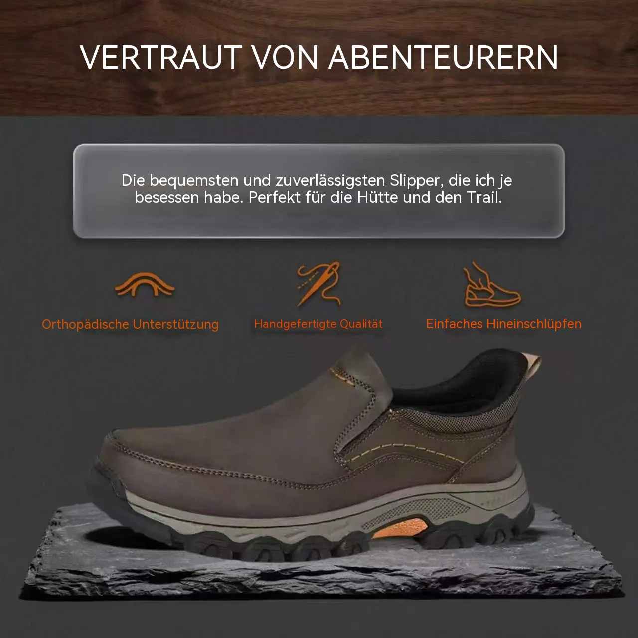 MANTRAFF® Orthopädische Herren-Gehschuhe aus echtem Leder