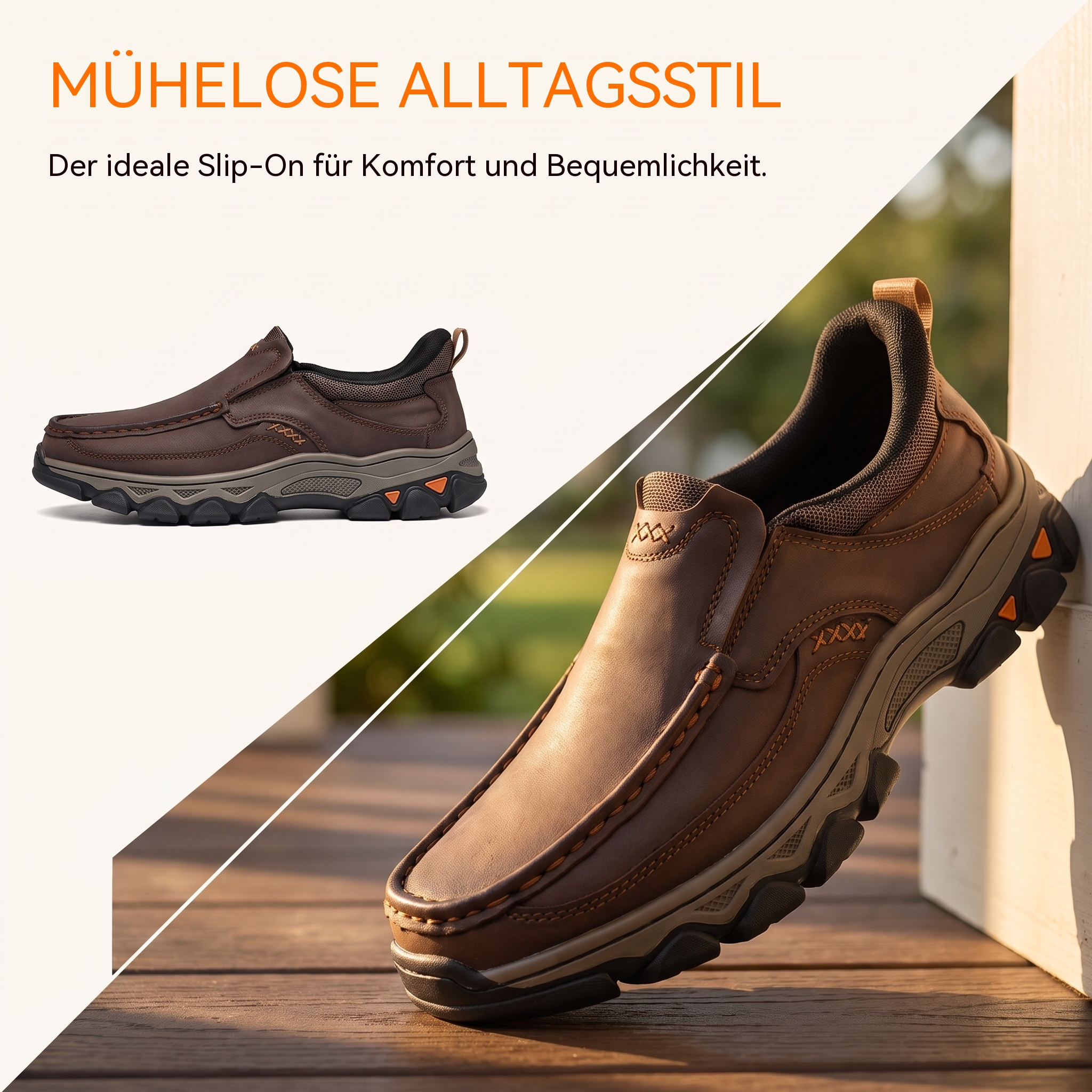 MANTRAFF® Orthopädische Herren-Gehschuhe aus echtem Leder