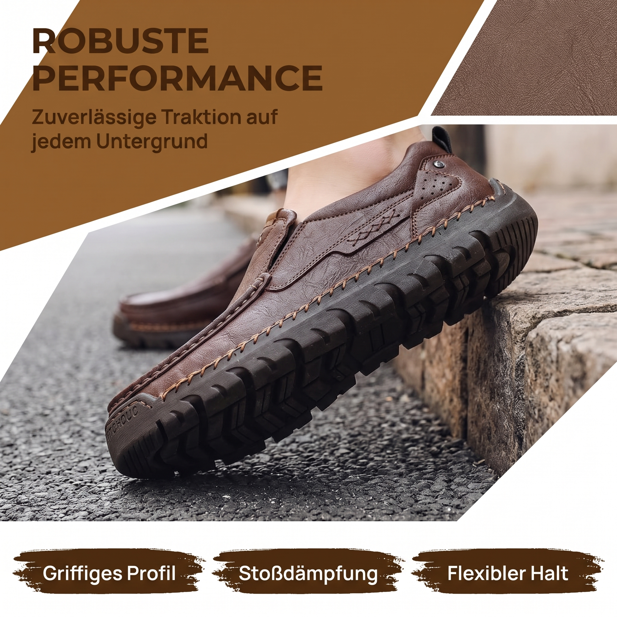 MANTRAFF® Orthopädische Herren-Slipper aus Rindsleder – handgefertigt