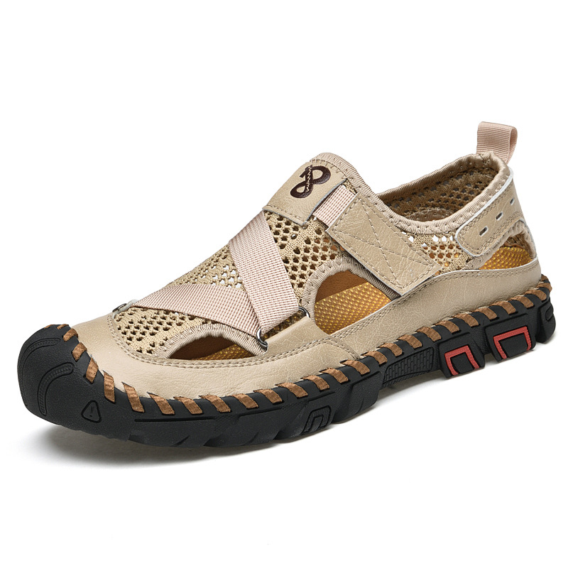 ⏰Last Day! 45% OFF  🔥MANTRAFF®Men's Handmade Genuine Leather Outdoor Sandals