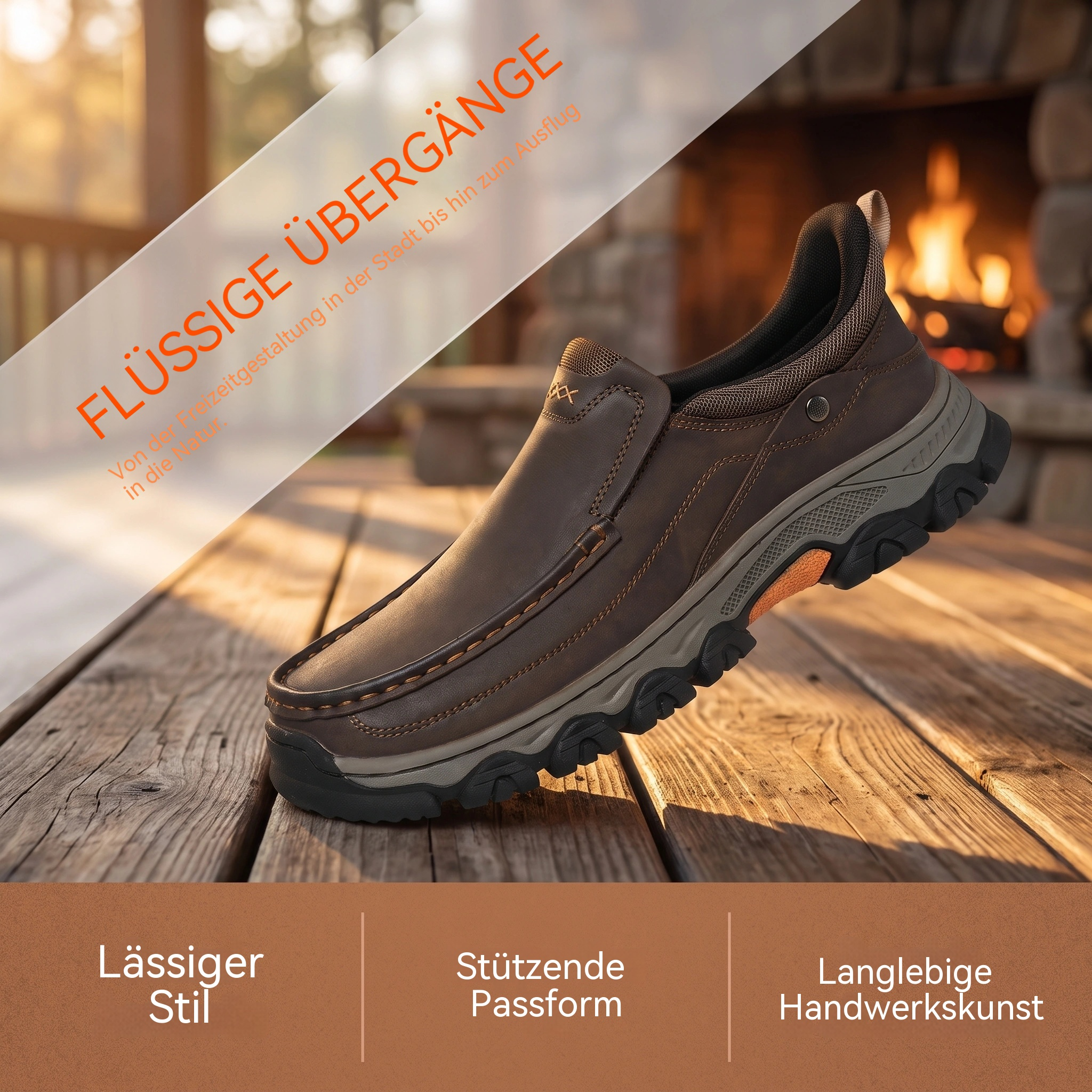 MANTRAFF® Orthopädische Herren-Gehschuhe aus Rindsleder – Handgefertigt