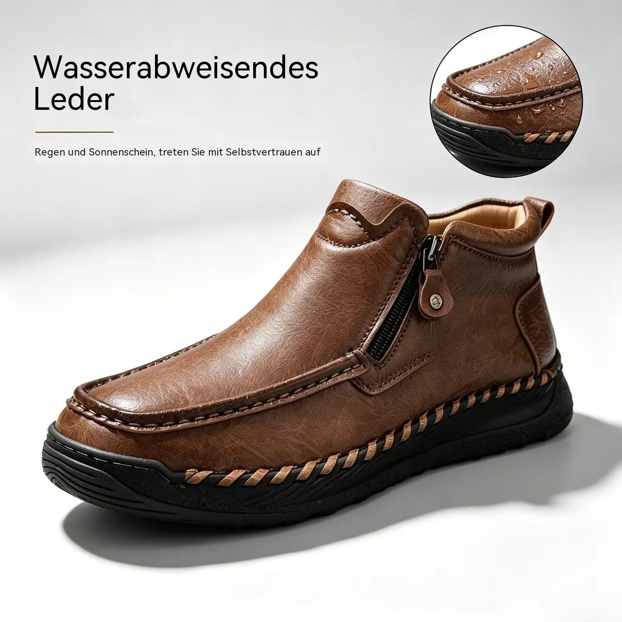 ⏰ Letzter Tag! 45 % Rabatt 🔥MANTRAFF® Orthopädische Damenstiefel aus echtem Leder mit Reißverschluss