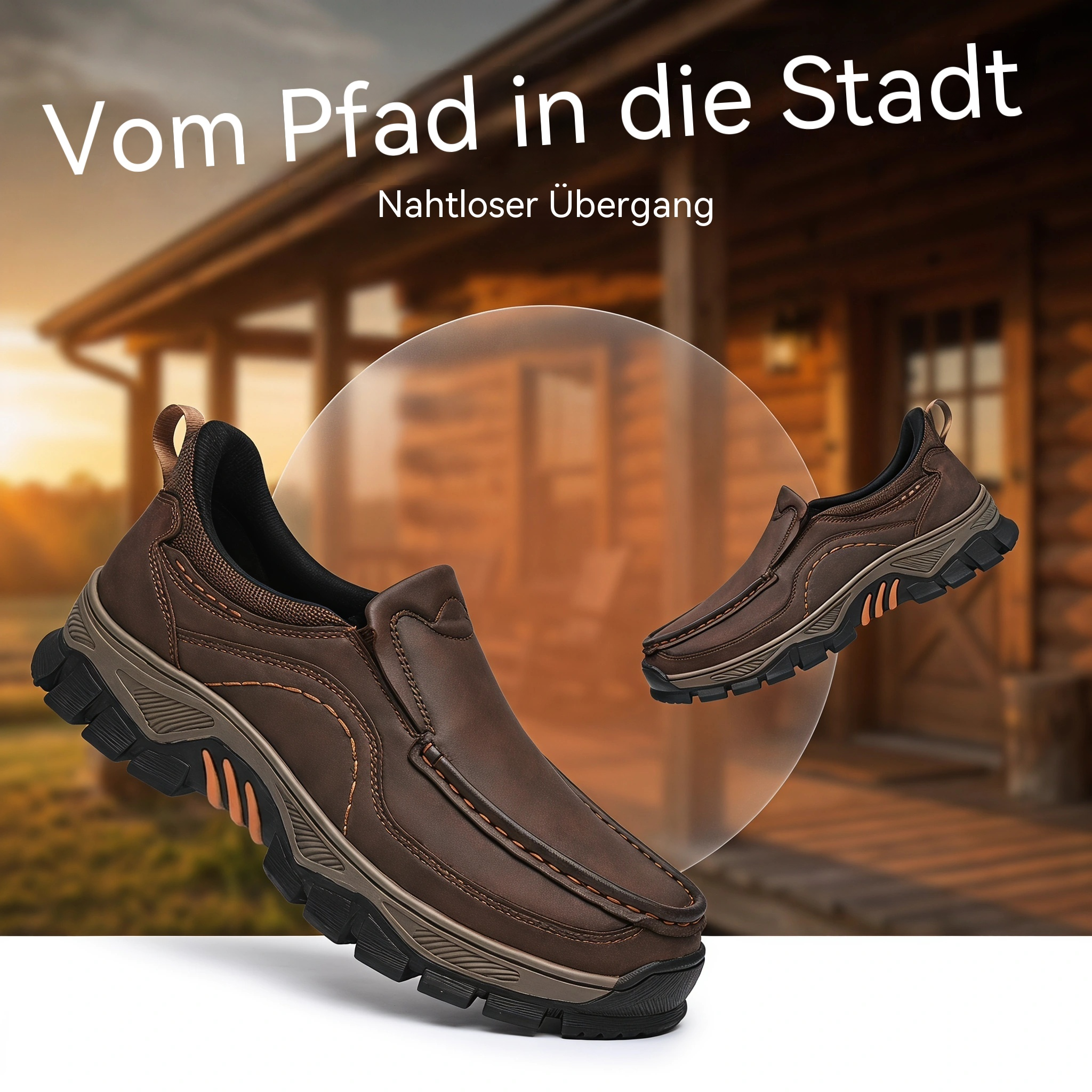 MANTRAFF® Orthopädische Herren-Gehschuhe aus echtem Leder – handgefertigt