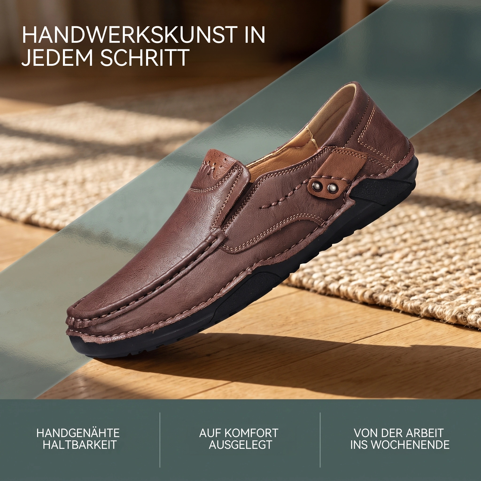 MANTRAFF®Men's Handmade Cowhide Orthopedic Loafers