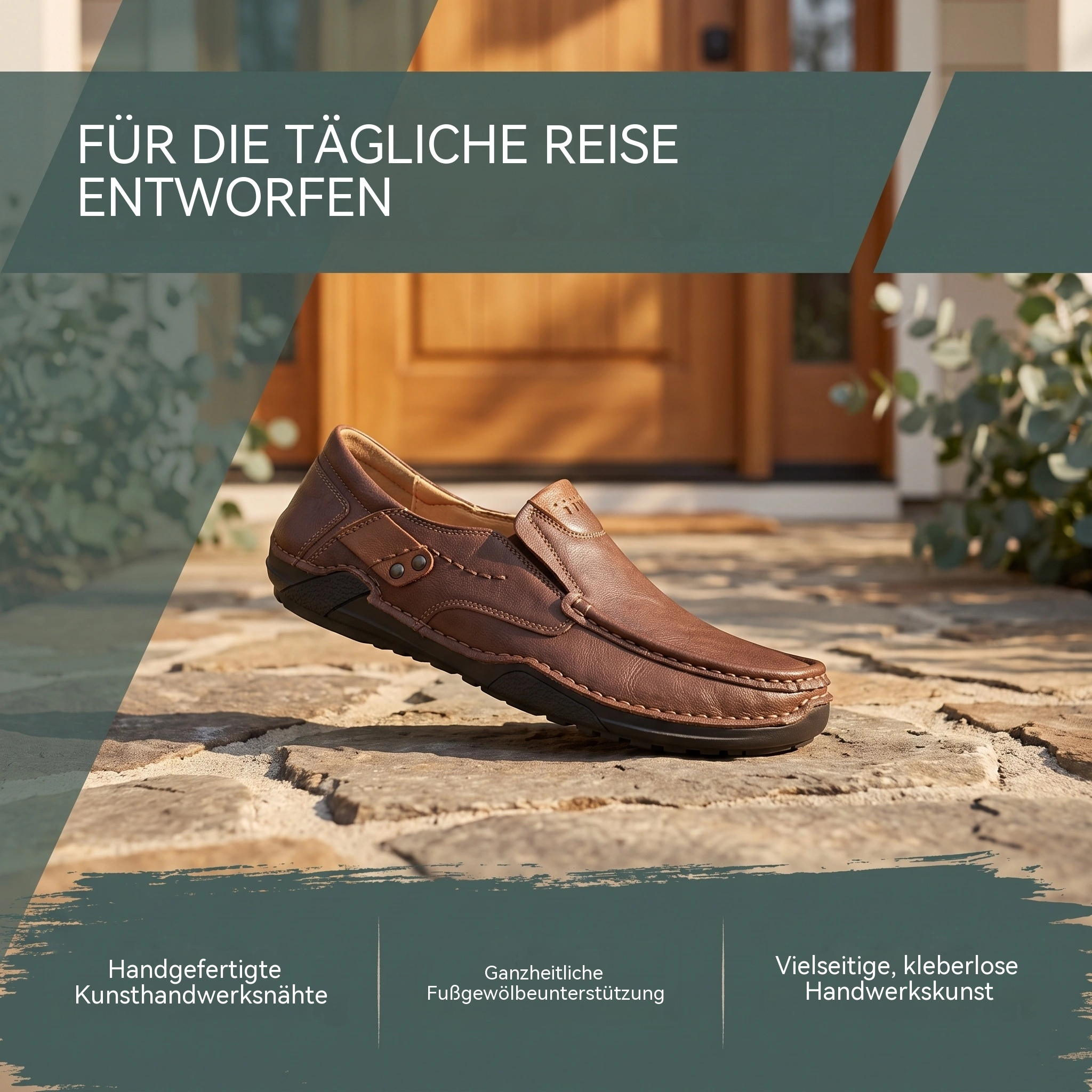 MANTRAFF®Men's Handmade Cowhide Orthopedic Loafers
