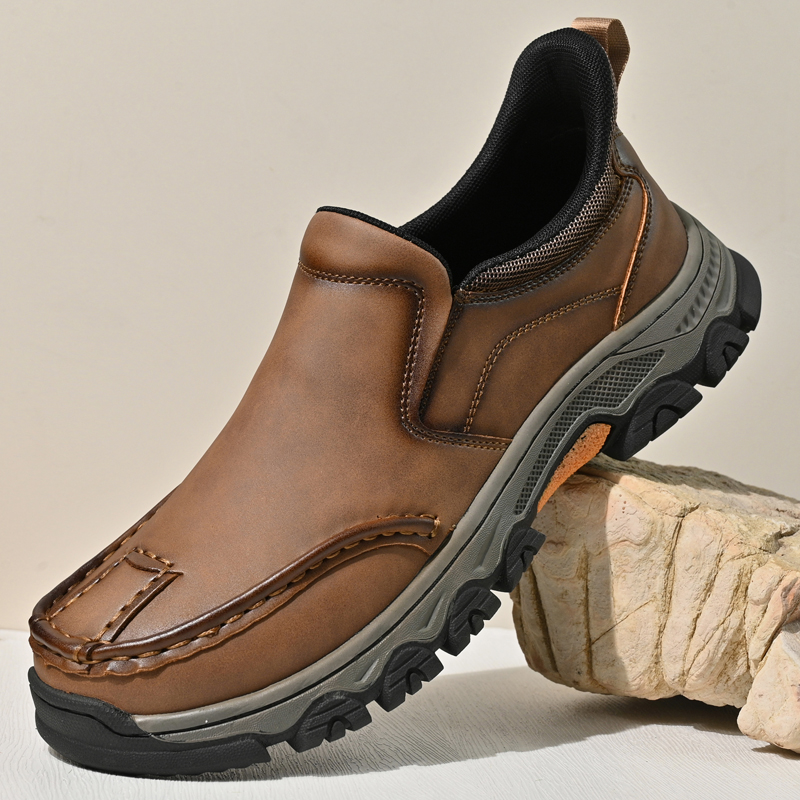 ⏰Last Day! 45% OFF  🔥MANTRAFF®Men's Genuine Leather Walking Shoes with Arch Support & Wide Toe Box