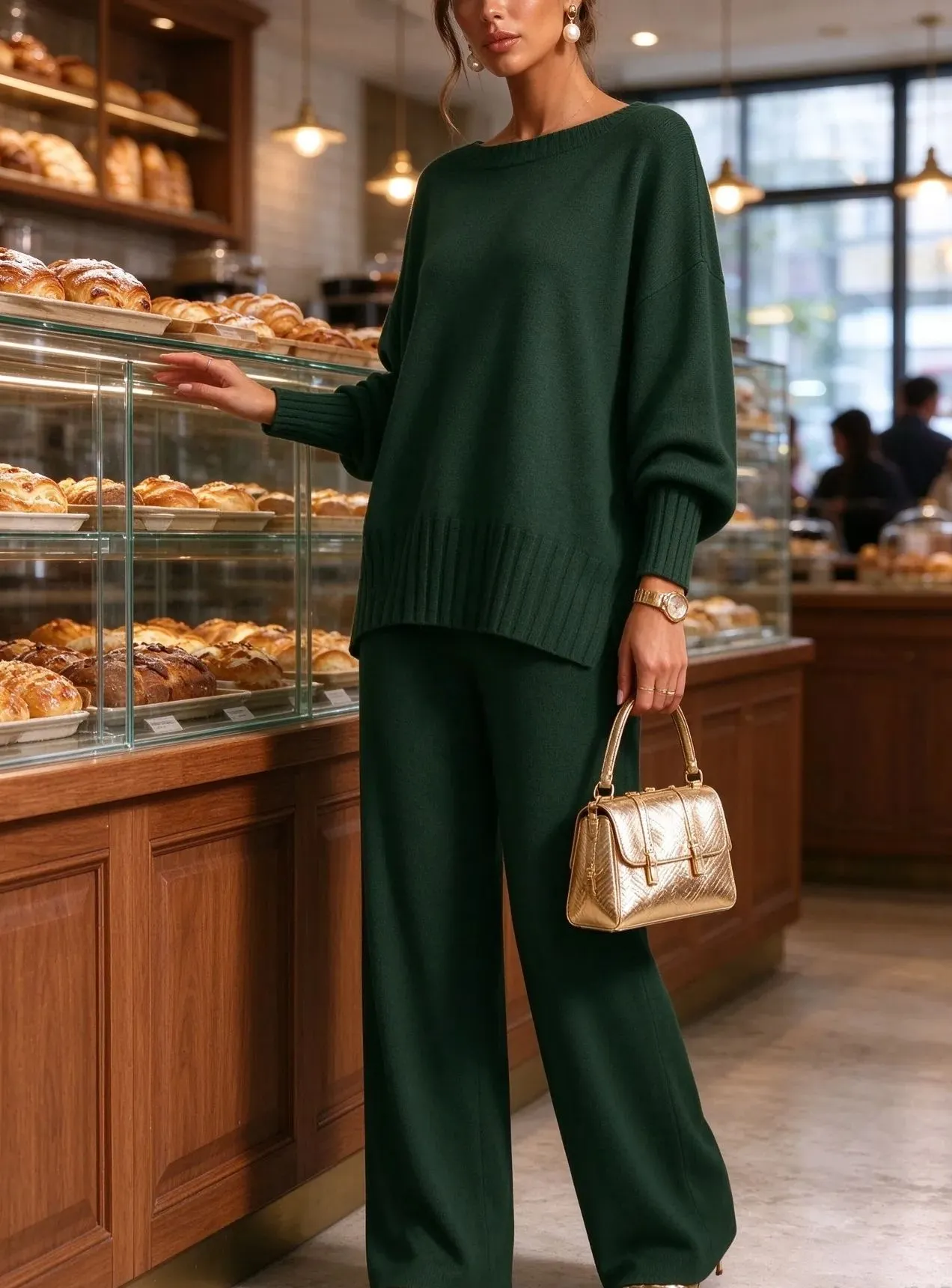 ⏰ FINAL DAY SAVE 50% 💥Women's Soft Knit Two-Piece Sweater Set – Cozy Relaxed Casual Outfit
