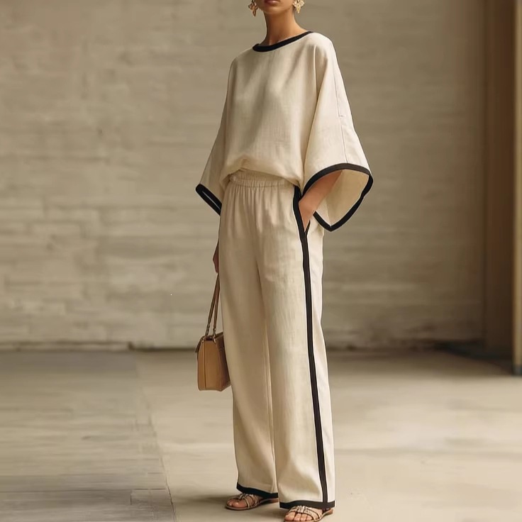 Modern Zen Tunic & Wide-Leg Pair